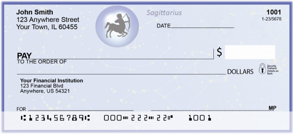 Sagittarius Zodiac Sign Personal Checks | BAE-32