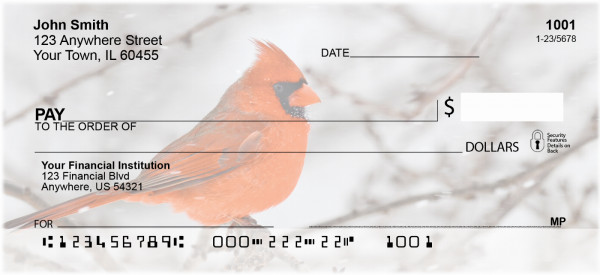 Cardinals With Character Personal Checks | BAE-68
