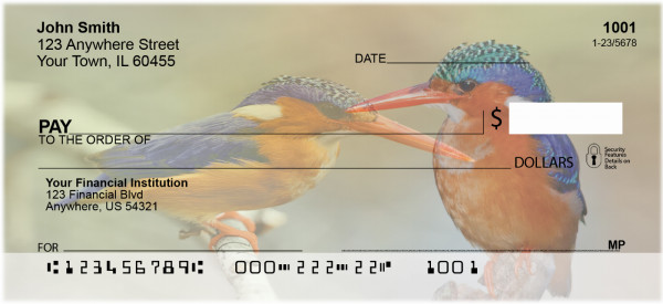 Tropical Kingfisher Birds Personal Checks | BAE-81