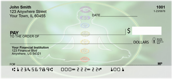 Chakra Symbols Personal Checks | BAF-05