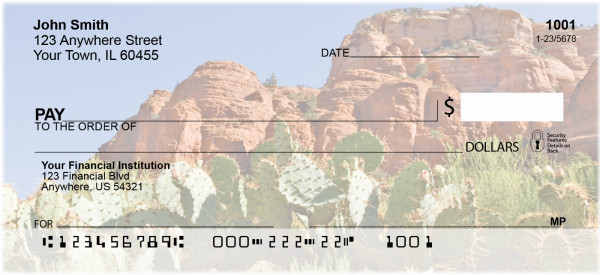 Cactus In The Desert Personal Checks | BAF-19