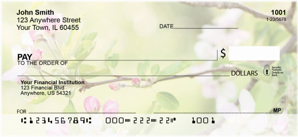 Apple Blossoms Personal Checks | BAF-26