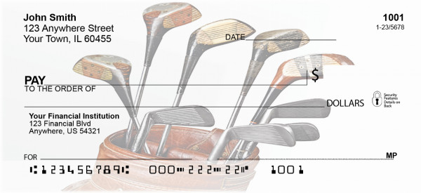 Vintage Golf Clubs Personal Checks | BAF-77