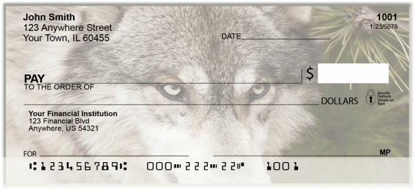 Wolves On A Hunt Personal Checks | BAH-92