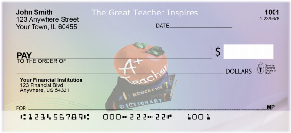 Teachers Inspiration Personal Checks | BAI-80