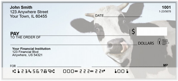 Cows - Holsteins Personal Checks | BAK-26