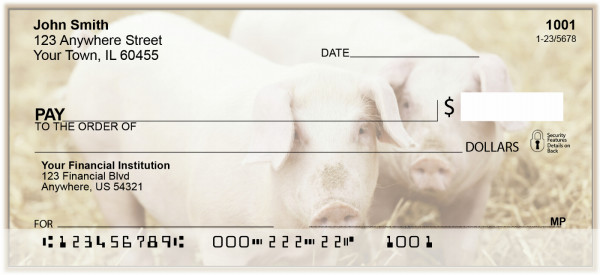 Farm Pigs Personal Checks | BAK-54