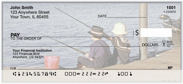 Kids Fishing Personal Checks | BAL-48