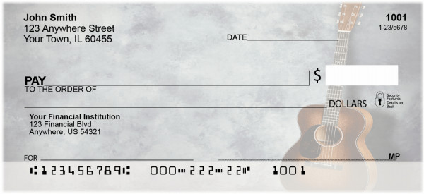 The Lone Guitar Personal Checks | BAL-76