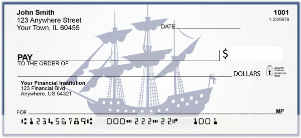 Vintage Sailing Boats Personal Checks | BAL-82