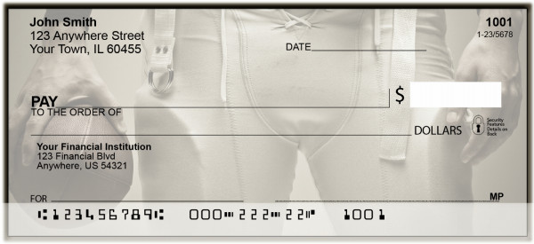 Football Games Personal Checks | BAM-08