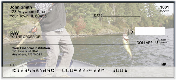 Catching Bass Personal Checks | BAN-01
