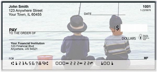 Take A Kid Fishing Personal Checks | BAN-03