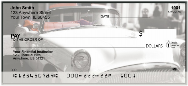 Classic Cars From The 50's Personal Checks | BAN-06
