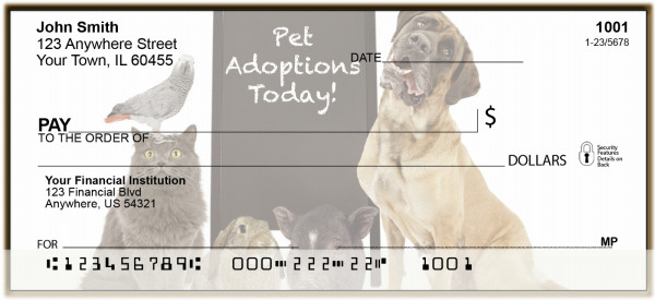 Pet Adoption Personal Checks | BAN-63