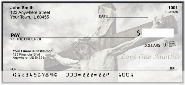 Jesus Died For Us Personal Checks | BAN-73