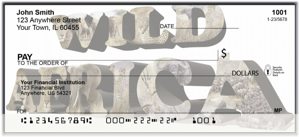Wild Africa Personal Checks | BAN-99