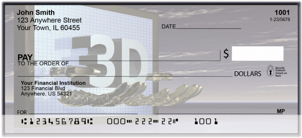 3-D Fun Personal Checks | BAO-05