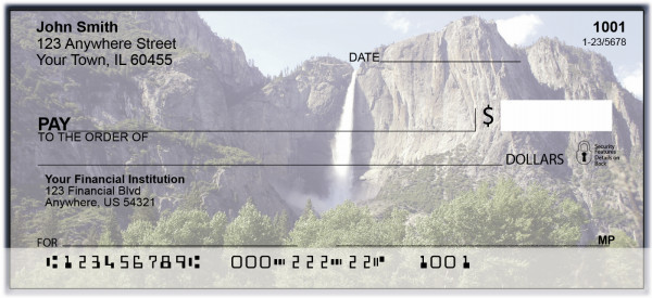 Waterfalls Personal Checks | BAO-15
