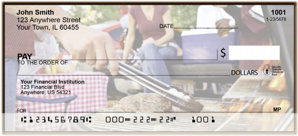Football Tailgate Fun Personal Checks | BAO-28