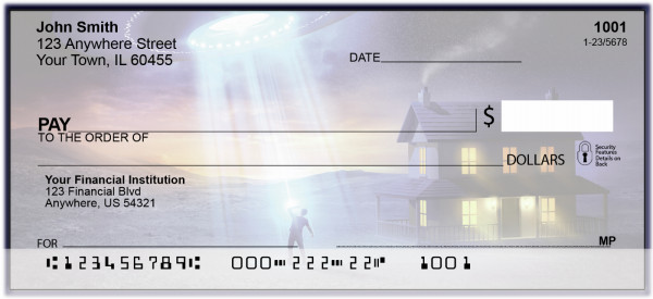 Aliens At Our Doorstep Personal Checks | BAO-30