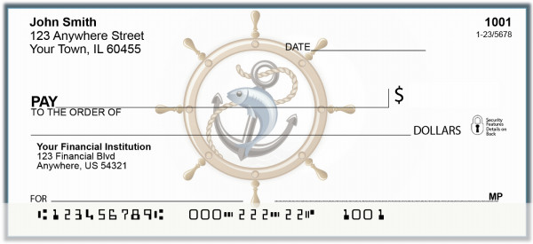 Nautical Anchor Personal Checks | BAP-23