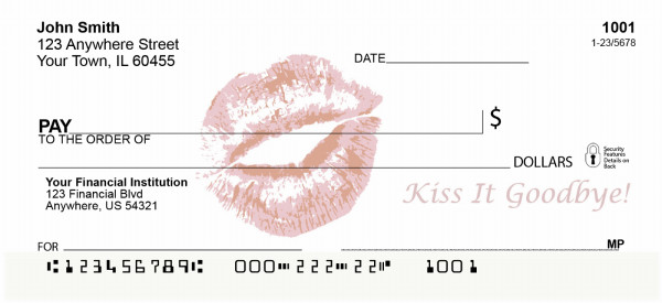 Kiss It Goodbye Personal Checks | BAP-60
