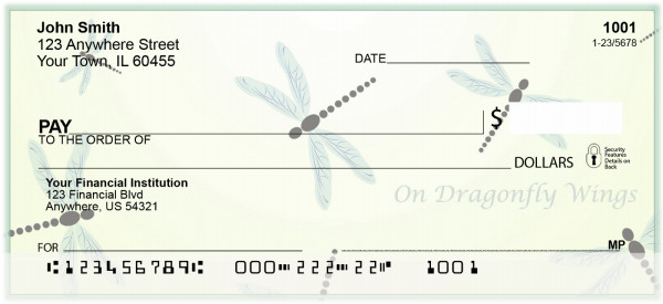 On Dragonfly Wings Personal Checks | BAP-68