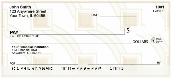 Classical Beige Personal Checks | BAP-76