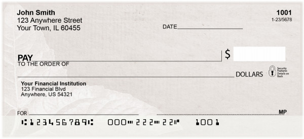 Antique Pink Personal Checks | BAP-79