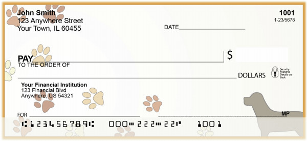 Dog Tracks Personal Checks | BAP-88