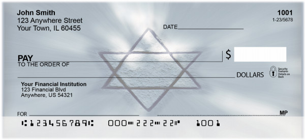 Jewish Symbols Personal Checks | BAQ-42