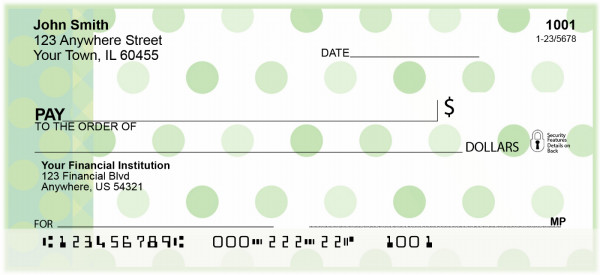 Green Dots Galore Personal Checks | BAQ-99