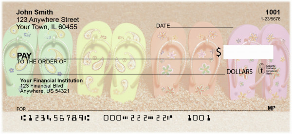 Flip Flops Personal Checks | BEA-01