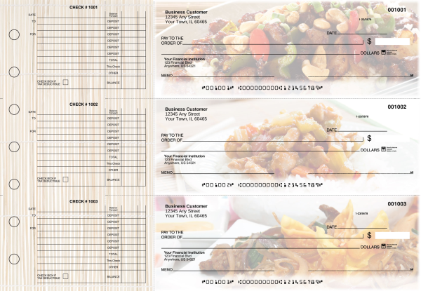 Chinese Cuisine Accounts Payable Designer Business Checks | BU3-CDS04-DED