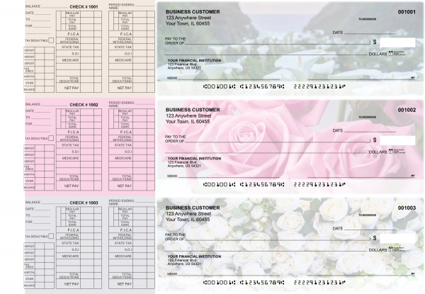 Florist Payroll Designer Business Checks | BU3-CDS11-PAY
