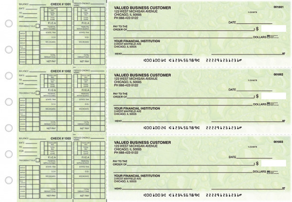 Leaf Payroll Designer Business Checks | BU3-CDS19-PAY