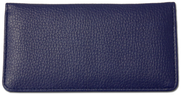 Royal Blue Leather Checkbook Cover | CLP-BLU04