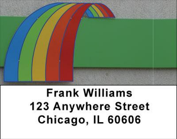 Rainbow Road Address Labels | LBABS-02