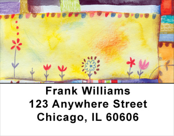 Quilt Inspired Americana Art Address Labels | LBABS-48
