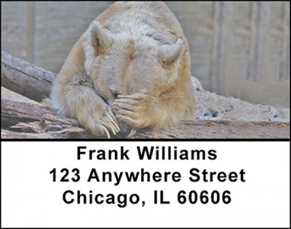 Blonde Bears Address Labels | LBBAA-04