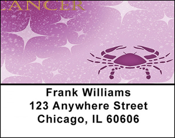 Cancer Zodiac Sign Address Labels | LBBAB-59