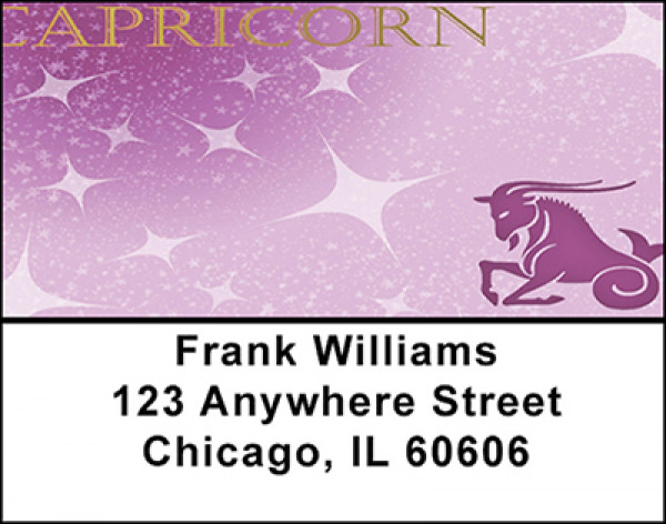 Capricorn Zodiac Sign Address Labels | LBBAB-61