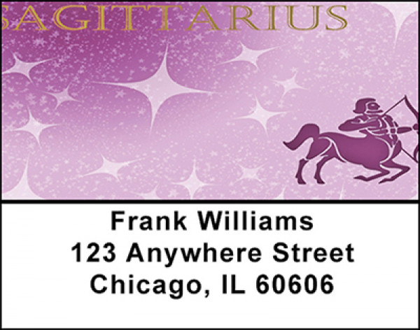 Sagittarius Zodiac Sign Address Labels | LBBAB-67