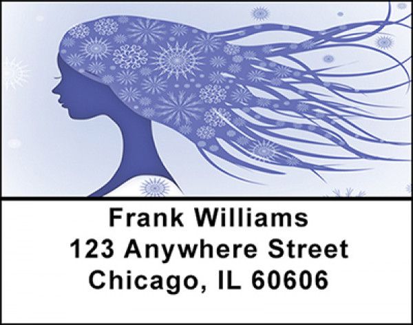 Woman Abstract Address Labels | LBBAB-99