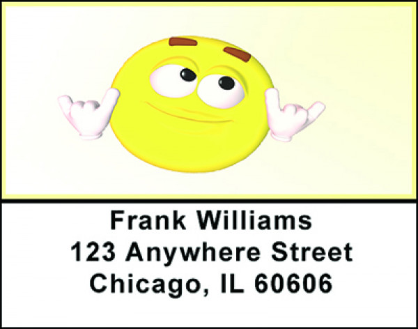 Smiley Shakra Sign Address Labels | LBBAC-27