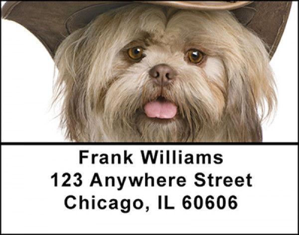 Shih Tzu Dog Portrait Address Labels | LBBAC-68