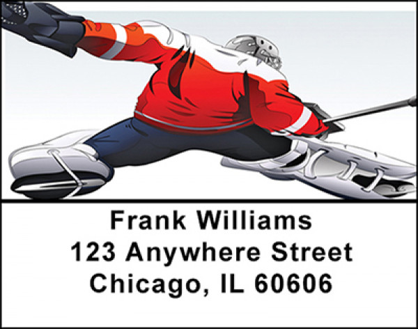 Hockey Goalie Address Labels | LBBAC-83