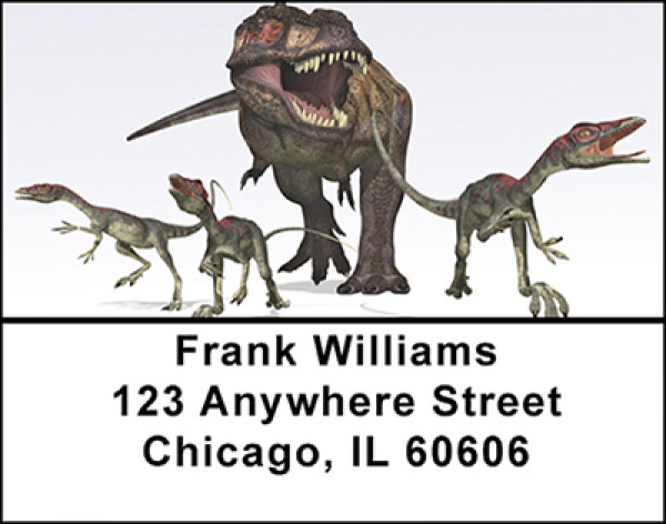 Tyrannosaurus On The Hunt Address Labels | LBBAC-91