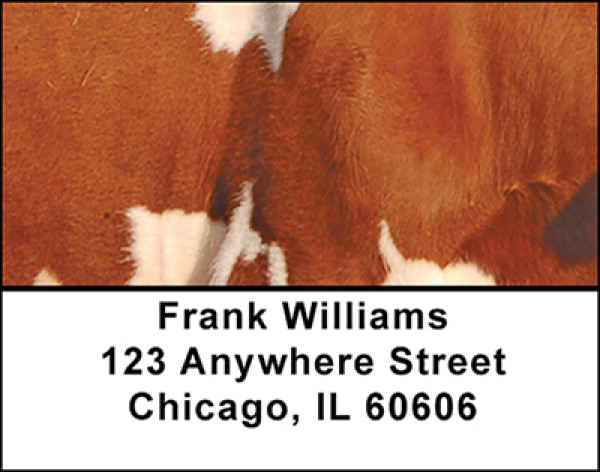Cowhide Animal Prints Address Labels | LBBAC-96